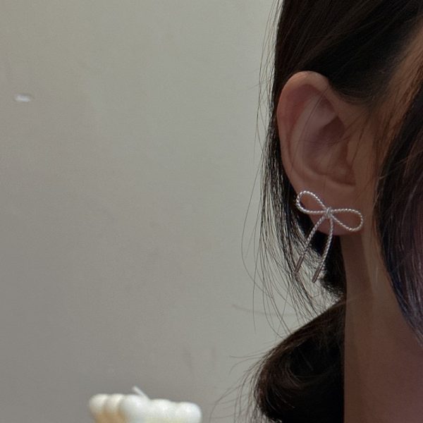 Wholesale 925 Sterling Silver Bow Earrings - Image 5