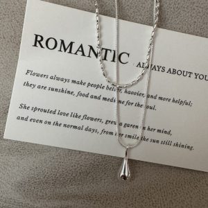 Wholesale 925 Sterling Silver Teardrop Snake Necklace