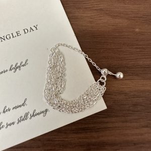 Wholesale 925 Sterling Silver Adjustable Chain Ring