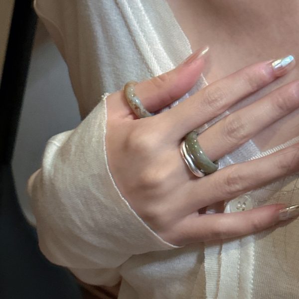 Wholesale Natural Gemstone Indian Agate Ring - Image 5