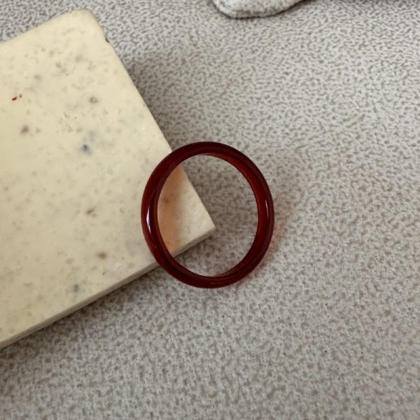 Wholesale Natural Gemstone Red Agate Ring - Image 2