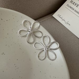 Wholesale 925 Sterling Silver Flower Earrings