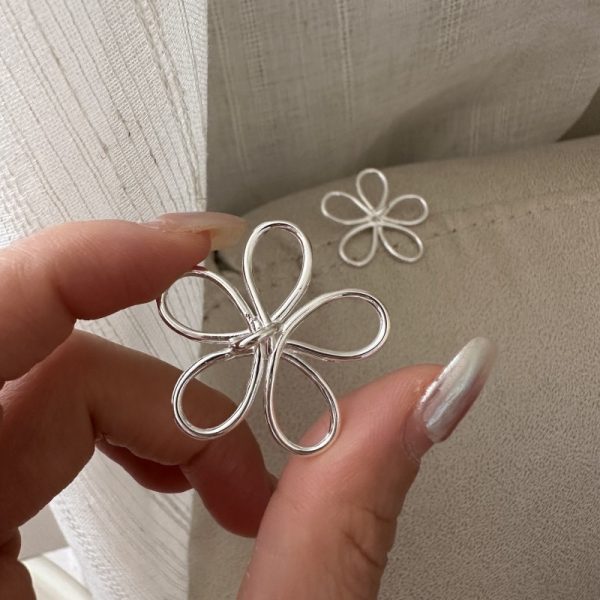 Wholesale 925 Sterling Silver Flower Earrings - Image 2