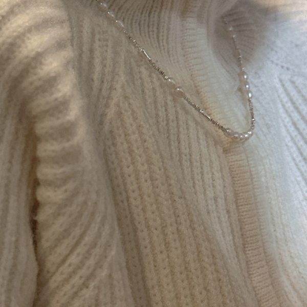 Wholesale 925 Sterling Silver Pearl Silver Piece Necklace - Image 5