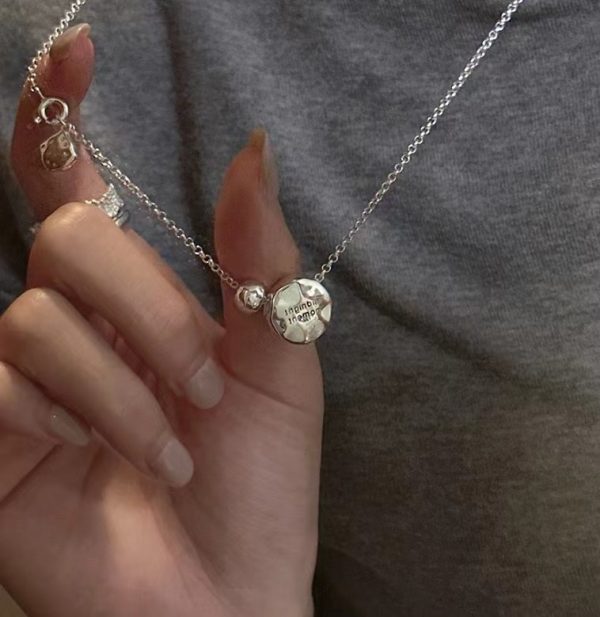 Wholesale 925 Sterling Silver Textured Engraved Necklace - Image 6
