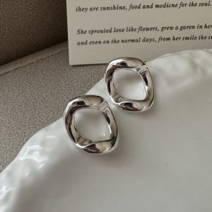 Wholesale 925 Sterling Silver Irregular Stud Earrings