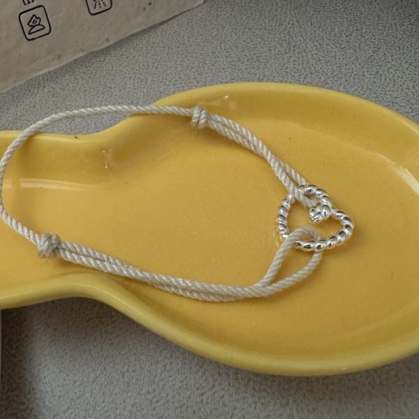 Wholesale 925 Sterling Silver Colorful Love Cord Bracelet - Image 6
