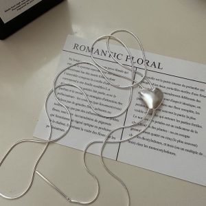 Wholesale 925 Sterling Silver Adjustable Love Long Necklace