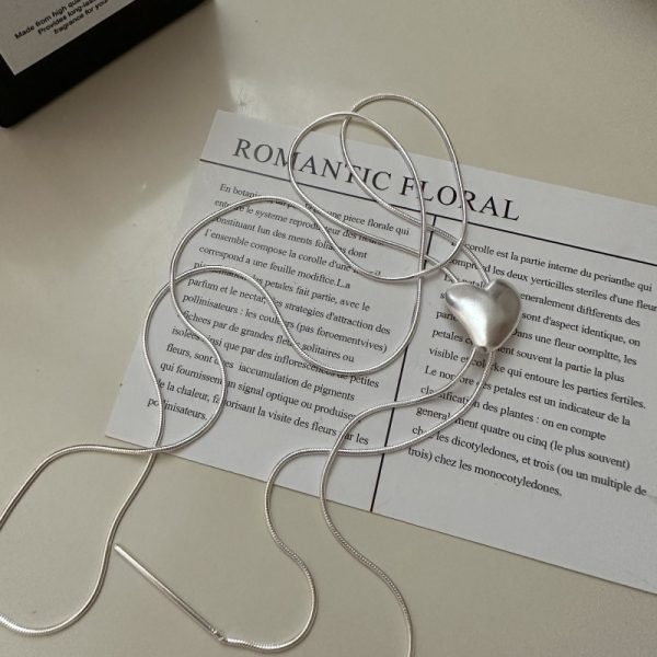 Wholesale 925 Sterling Silver Adjustable Love Long Necklace
