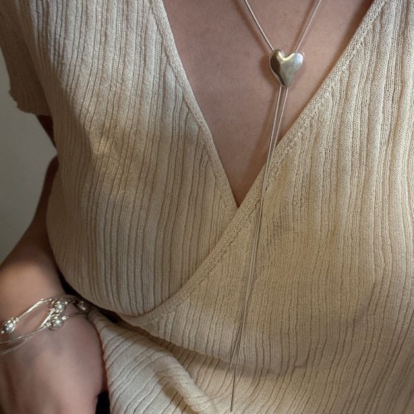 Wholesale 925 Sterling Silver Adjustable Love Long Necklace - Image 4