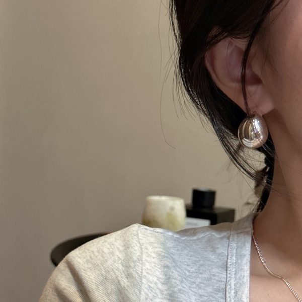 Wholesale 925 Sterling Silver Hollow Curved  Moon Earrings - Image 5
