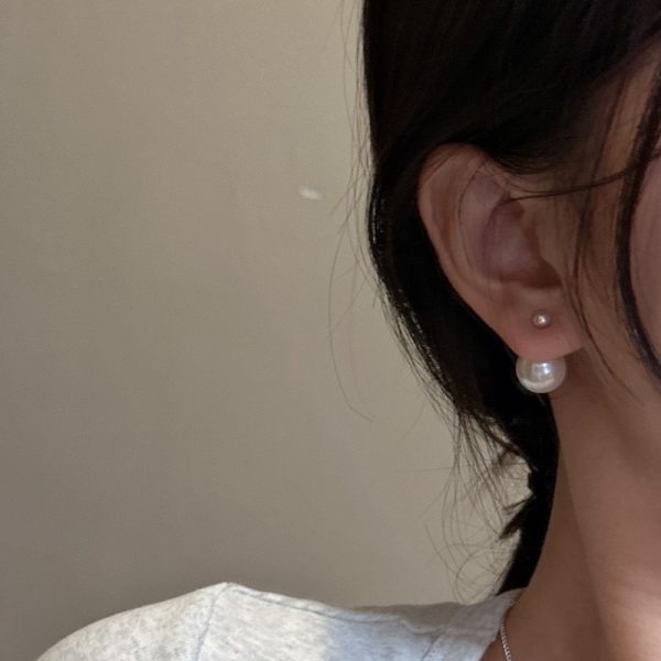 Wholesale 925 Sterling Silver Round Pearl Earrings - Image 5