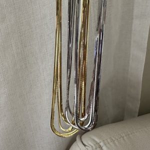 Wholesale 925 Sterling Silver Flat Snake Necklace