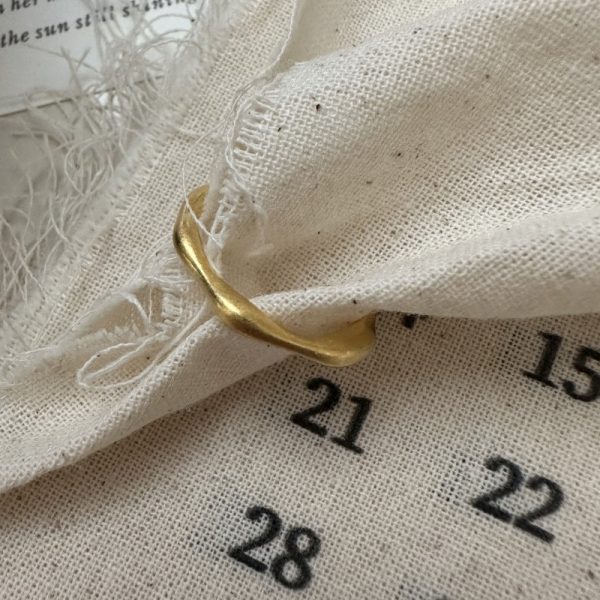 Wholesale 925 Sterling Silver Frosted Slim Ring - Image 2