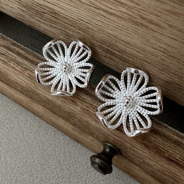 Wholesale 925 Sterling Silver Flower Earrings & Ring & Pendant - Image 3