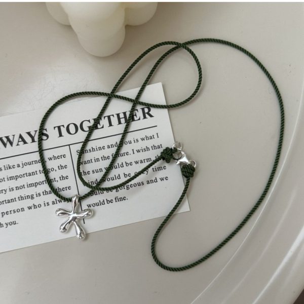 Wholesale 925 Sterling Silver Colorful Cord Starfish Necklace - Image 6