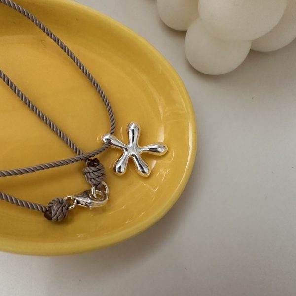 Wholesale 925 Sterling Silver Colorful Cord Starfish Necklace - Image 7