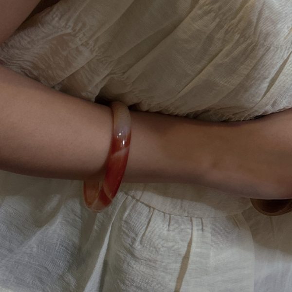 Wholesale Natural Gemstone Fancy Agate Bangle - Image 3