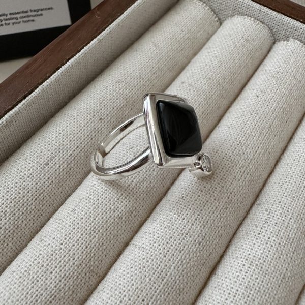 Wholesale 925 Sterling Silver Agate Zircon Ring - Image 2