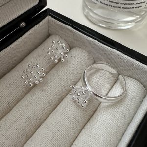 Wholesale 925 Sterling Silver Fireworks Stud Earrings & Ring