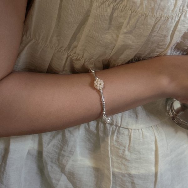 Wholesale 925 Sterling Silver Mother Of Pearl  Bead Bracelet - Image 4