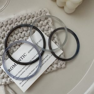 Wholesale Natural Gemstone Thin Fancy Agate Bangle