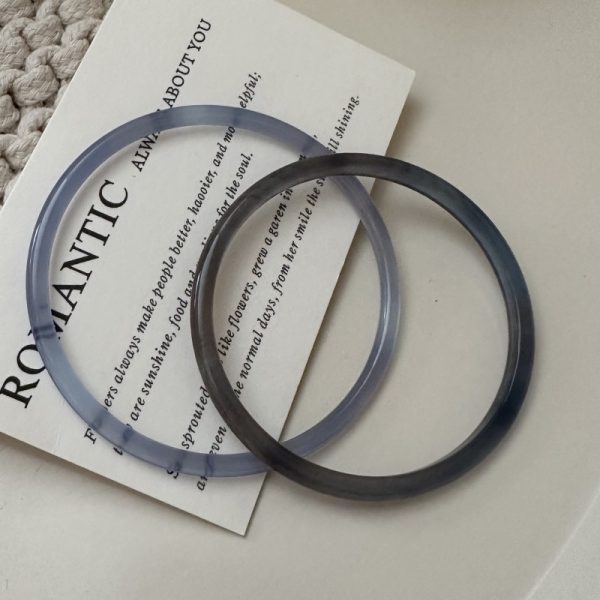 Wholesale Natural Gemstone Thin Fancy Agate Bangle - Image 2