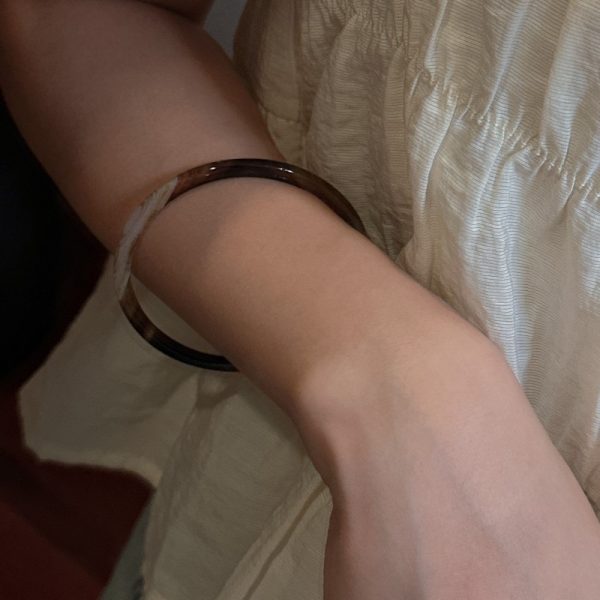 Wholesale Natural Gemstone Thin Fancy Agate Bangle - Image 5