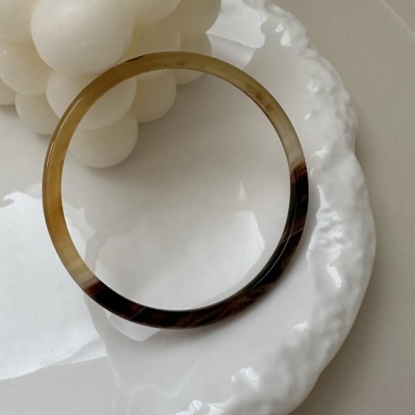 Wholesale Natural Gemstone Thin Fancy Agate Bangle - Image 4