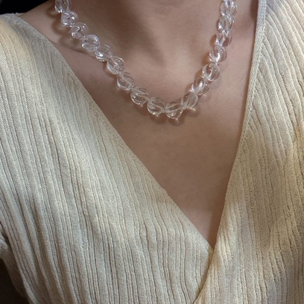 Wholesale 925 Sterling Silver Rock Crystal Quartz Necklace - Image 6
