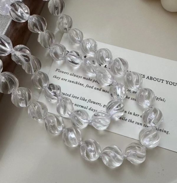 Wholesale 925 Sterling Silver Rock Crystal Quartz Necklace - Image 3