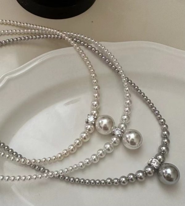 Wholesale 925 Sterling Silver Strong-light Pearl Necklace