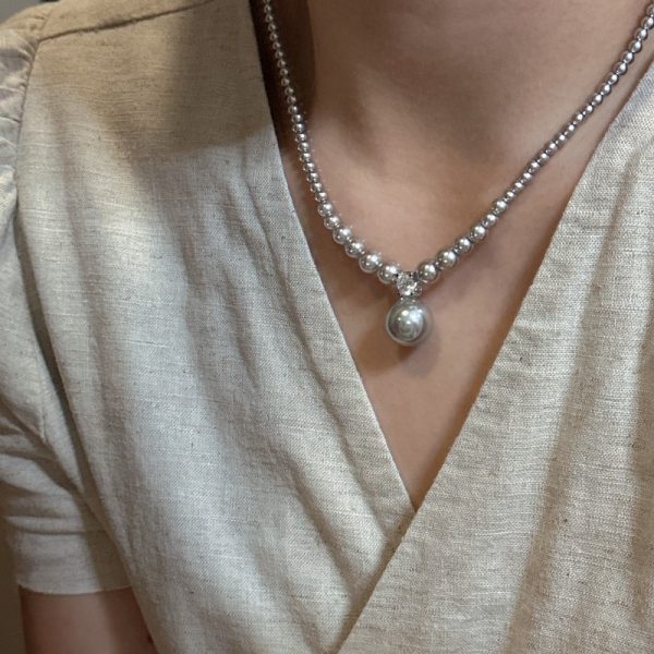 Wholesale 925 Sterling Silver Strong-light Pearl Necklace - Image 5