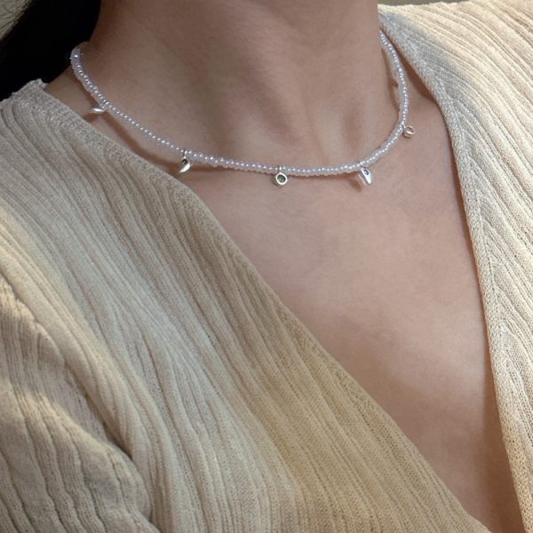 Wholesale 925 Sterling Silver Vintage Color Zirconium Czech Bead Necklace - Image 6