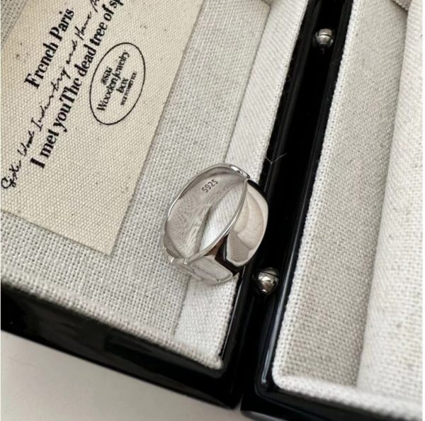 Wholesale 925 Sterling Silver Rectangular Ring - Image 2