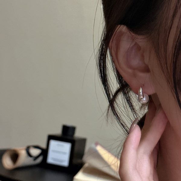 Wholesale 925 Sterling Silver Basic Pearl Earrings - Image 3