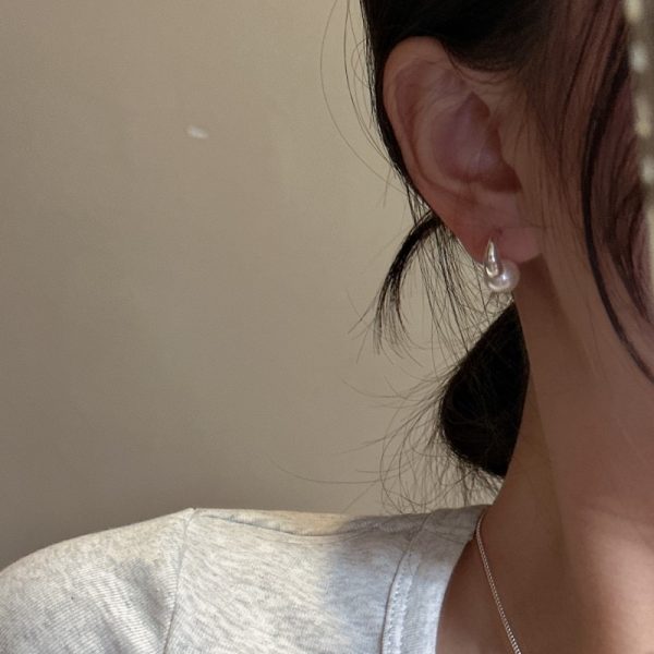 Wholesale 925 Sterling Silver Basic Pearl Earrings - Image 4