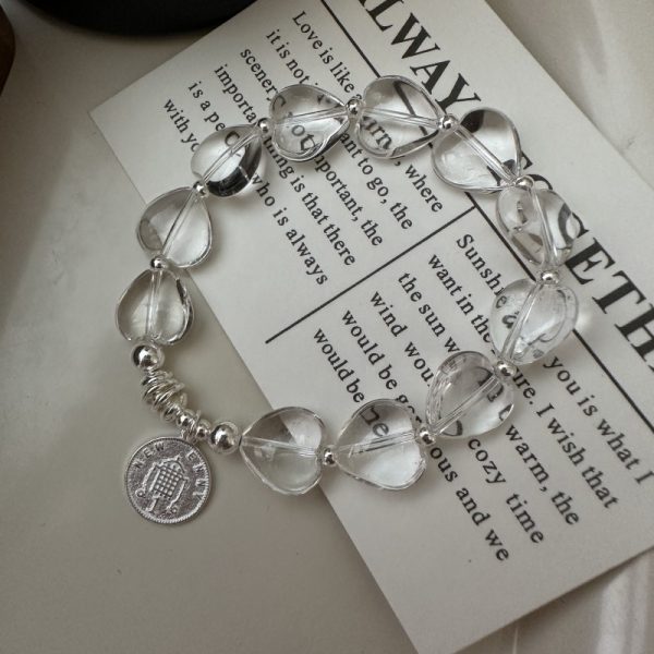 Wholesale 925 Sterling Silver Love White Crystal Portrait Necklace - Image 2