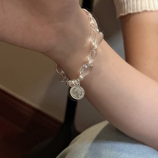 Wholesale 925 Sterling Silver Love White Crystal Portrait Necklace - Image 4