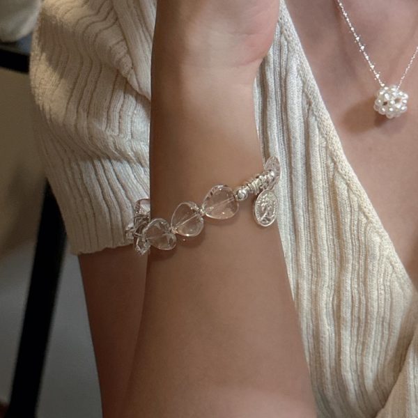 Wholesale 925 Sterling Silver Love White Crystal Portrait Necklace - Image 6