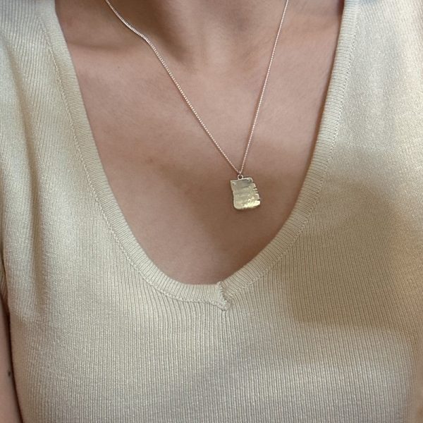 Wholesale 925 Sterling Silver Broken Card Necklace - Image 4