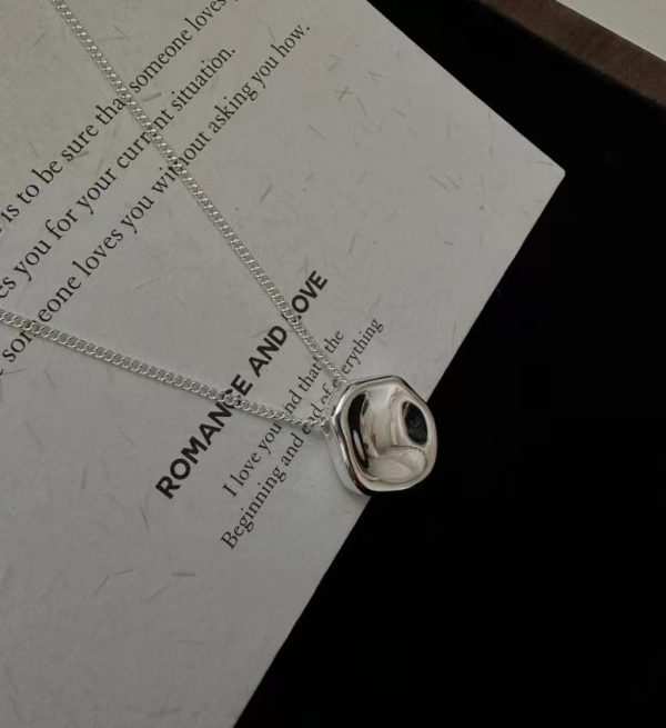 Wholesale 925 Sterling Silver Geometric Collarbone Necklace - Image 2