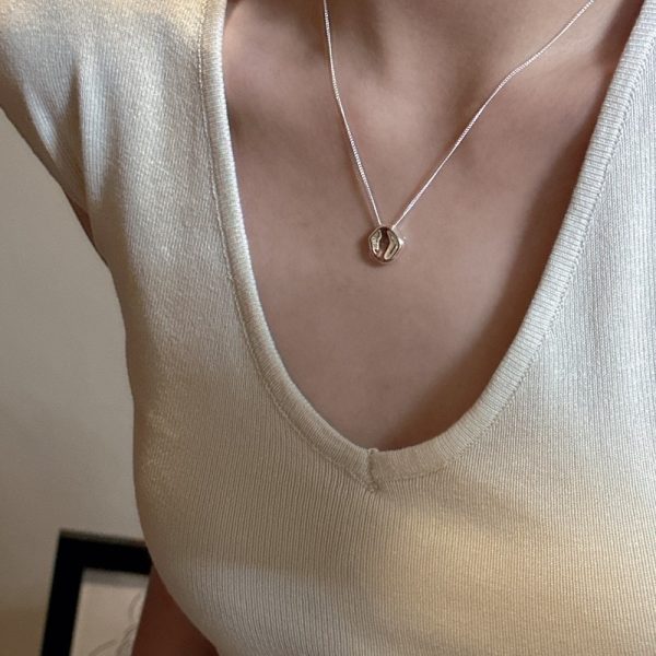 Wholesale 925 Sterling Silver Geometric Collarbone Necklace - Image 6