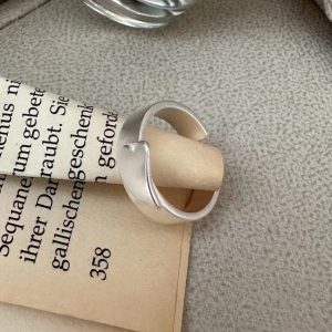 Wholesale 925 Sterling Silver Frosted Love Ring