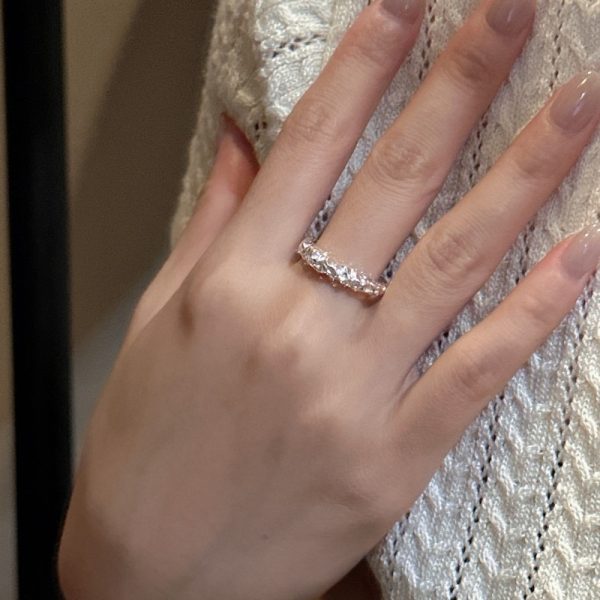Wholesale 925 Sterling Silver Textured Fashion Ring - Image 3