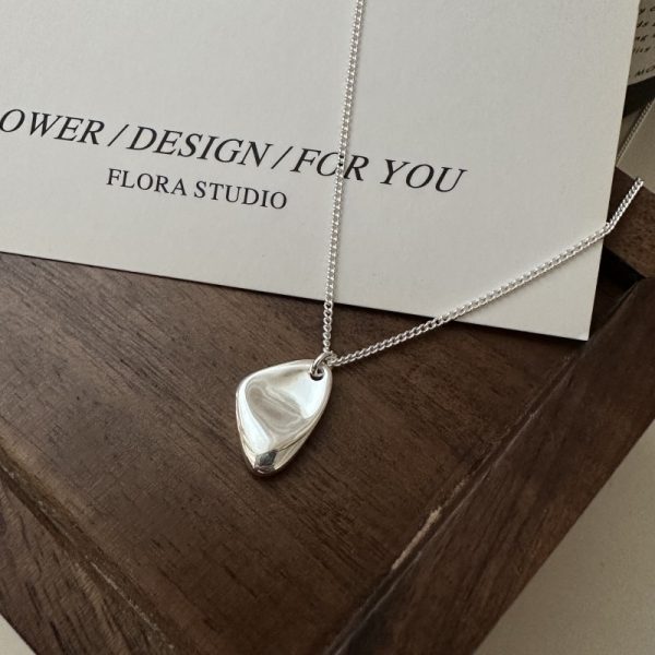 Wholesale 925 Sterling Silver Geometric Collarbone Necklace