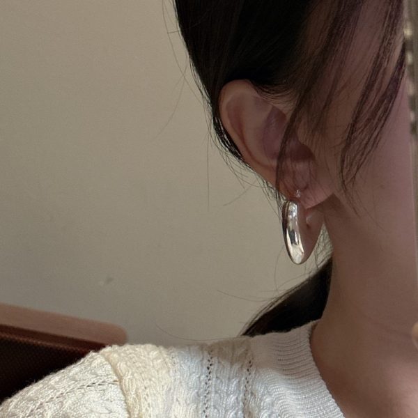Wholesale 925 Sterling Silver Hollow Heart Earrings - Image 4