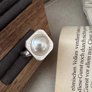 Wholesale 925 Sterling Silver Mabe Pearl Ring
