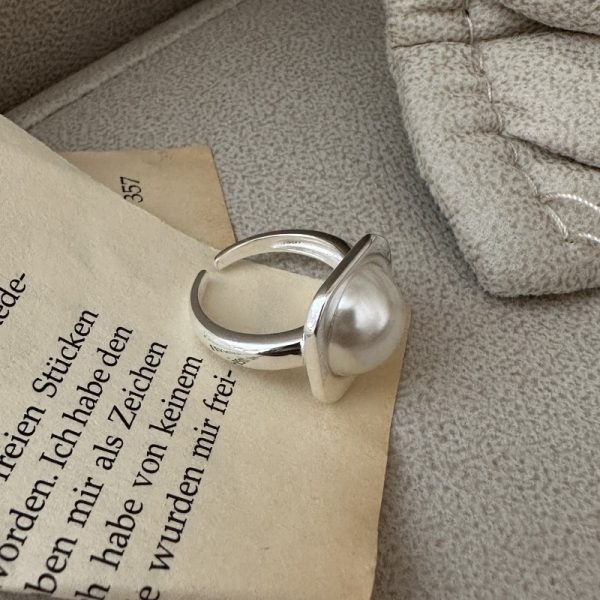 Wholesale 925 Sterling Silver Mabe Pearl Ring - Image 2
