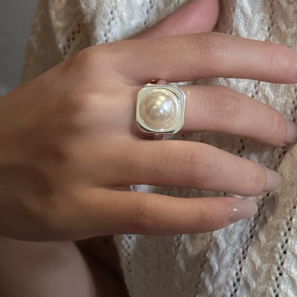Wholesale 925 Sterling Silver Mabe Pearl Ring - Image 5